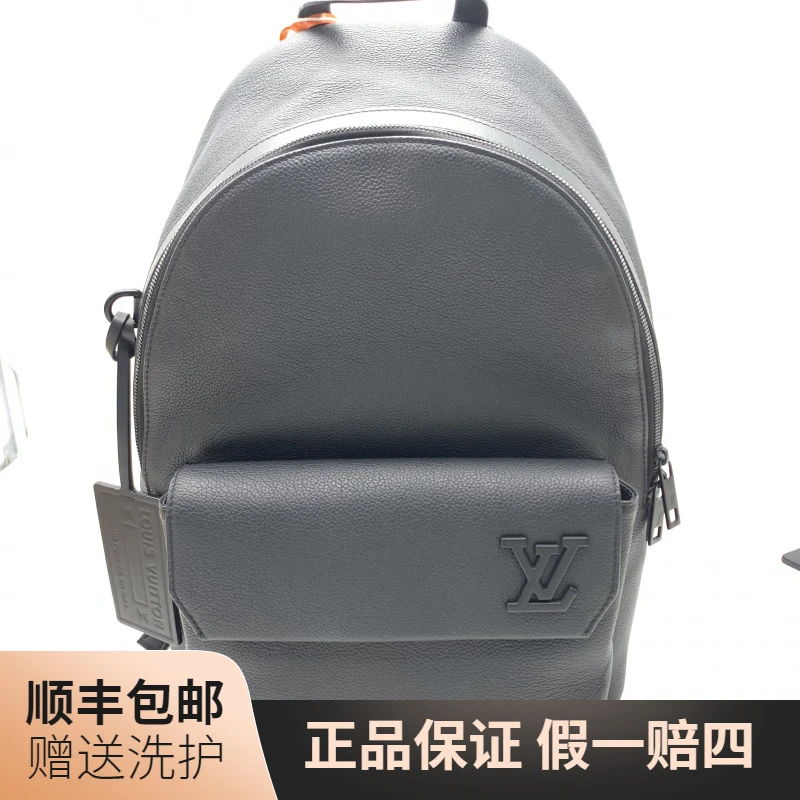 95新 LouisVuitton/路易威登 LV黑色双肩包/10019388商务经典男士