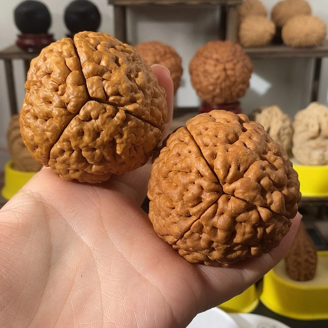 吊坠文玩核桃木*骜三瓣脑纹金刚练手不退不换不接受中差评58