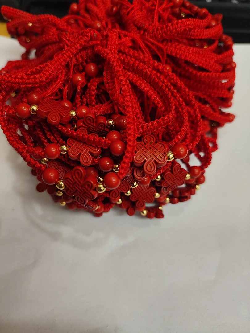 含辰砂工艺品中国结朱砂手绳（多样性一件发货）