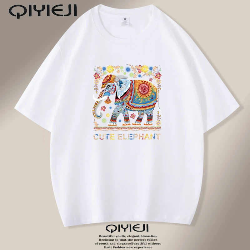 潮流重磅纯棉短袖T恤圆领ins国潮男士潮牌夏装百搭宽松男装休闲