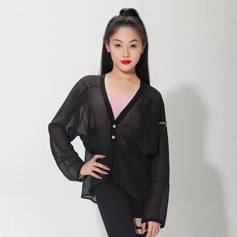 薇妮舞美拉丁舞服新款专业练功服外套上衣VLC23017+VLC23125