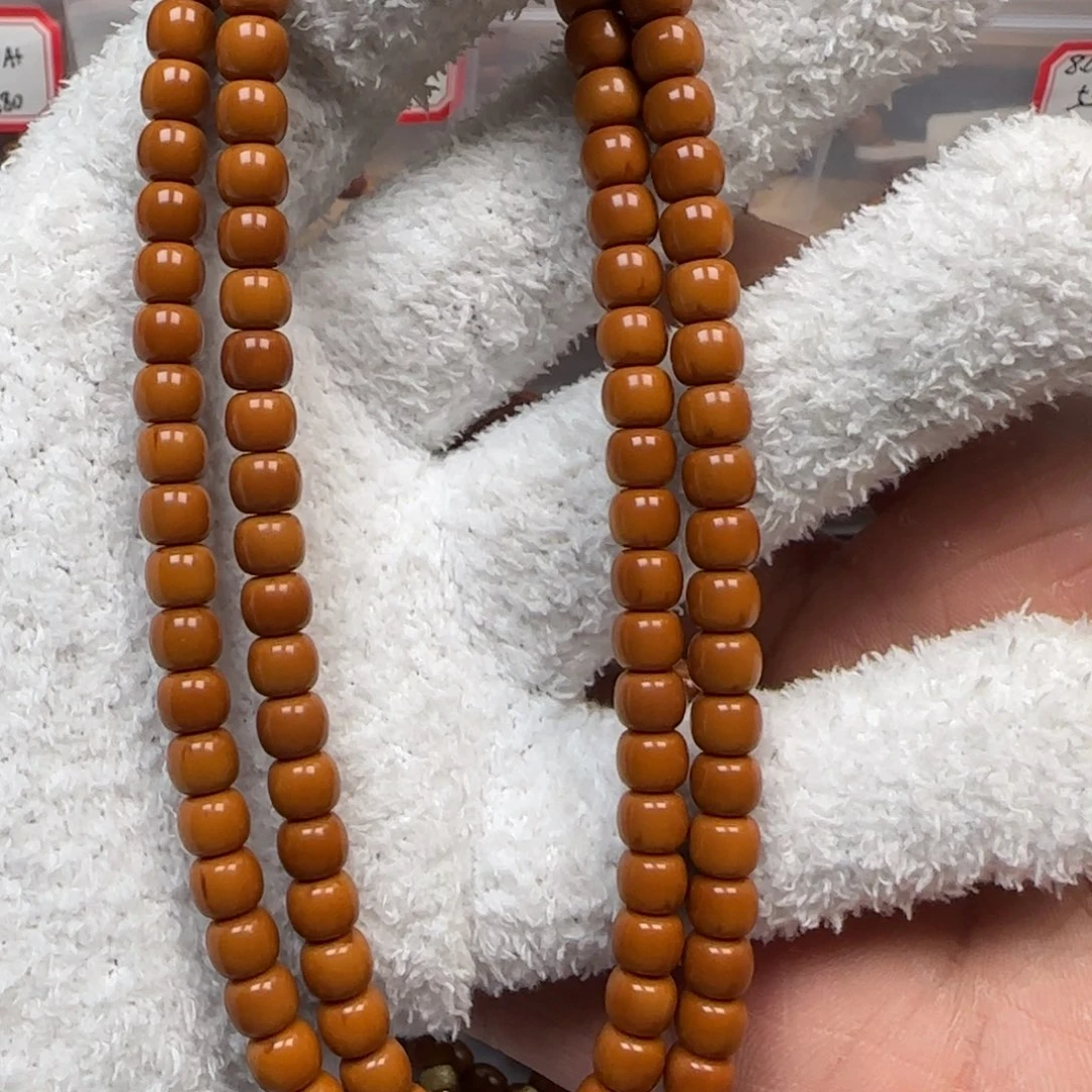 手串橄榄核老挝6.7mm极限弧108