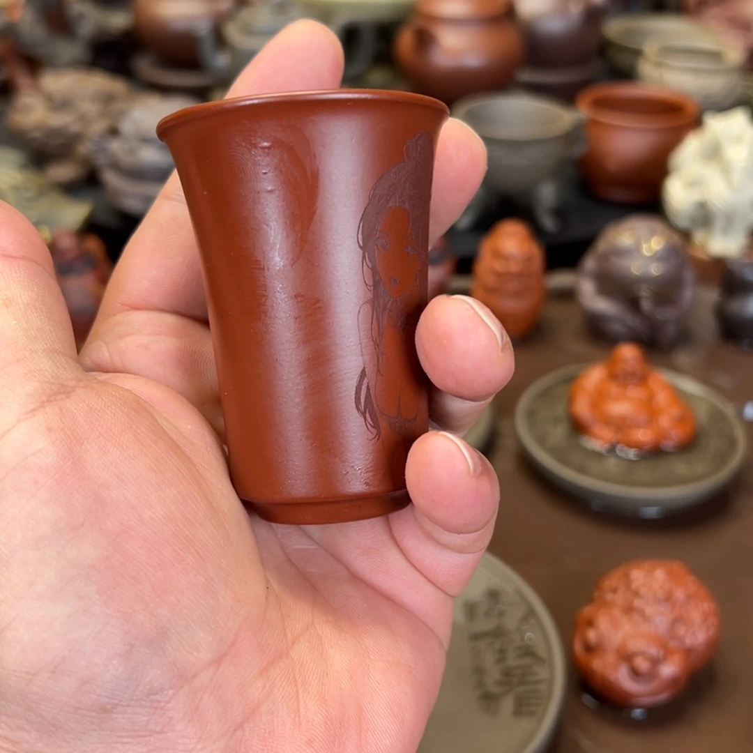 紫砂茶宠紫砂杯子 微瑕