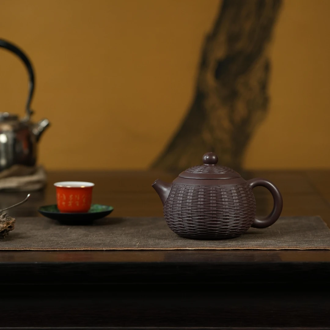 范家壶庄 竹编西施 大生紫泥 300cc 范秀芳制
