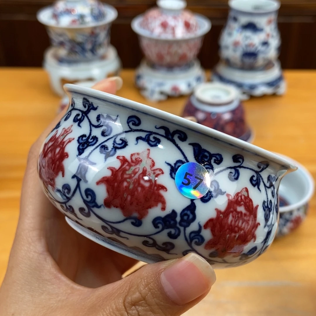 手绘现代茶具非古董