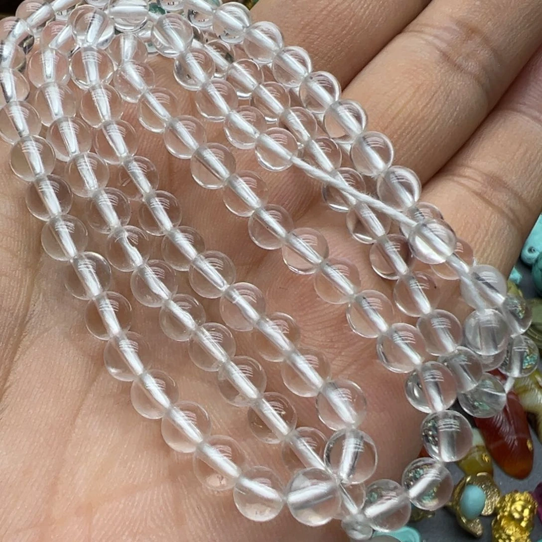 紫晶颈饰未镶嵌小*使白水晶