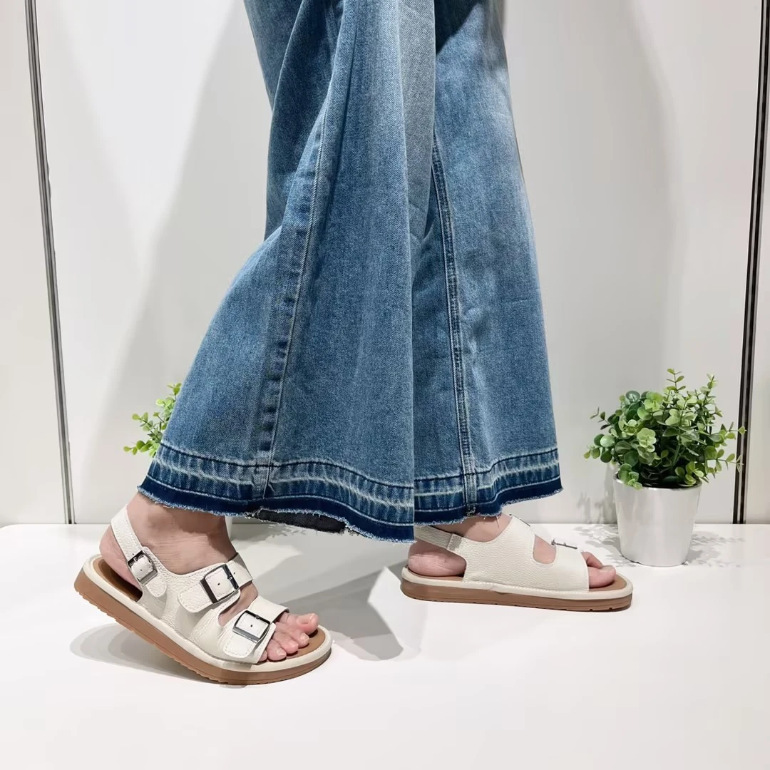 热风商场女鞋凉鞋罗马凉鞋秋冬保暖【年终大促】新款H51W25200平底