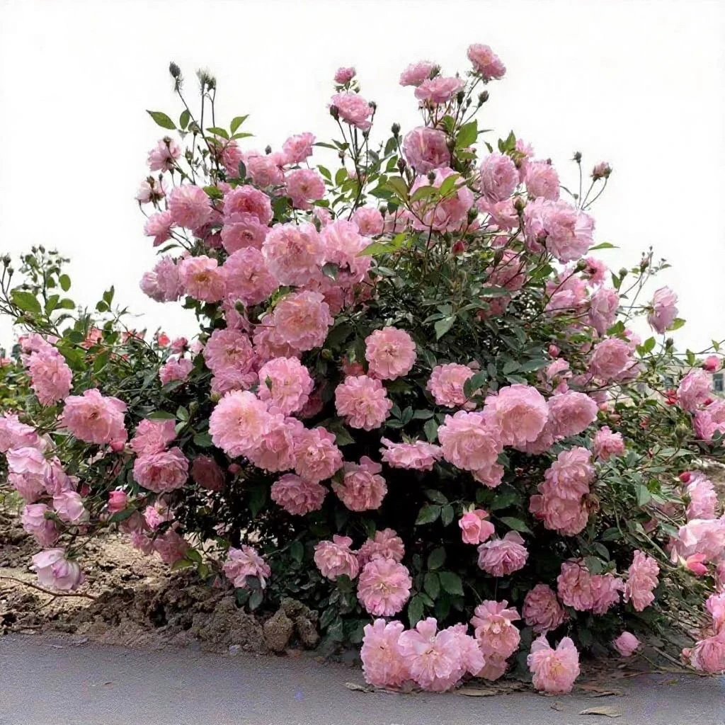 浪花月季花微月粉色浓香爆丰花多季开勤花品种养护简单抗病好养活