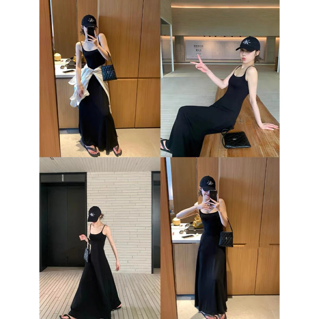 美树【Y.JIA 伊嘉】不挑身材辣妹自带胸垫百搭吊带连衣裙  6612-55#