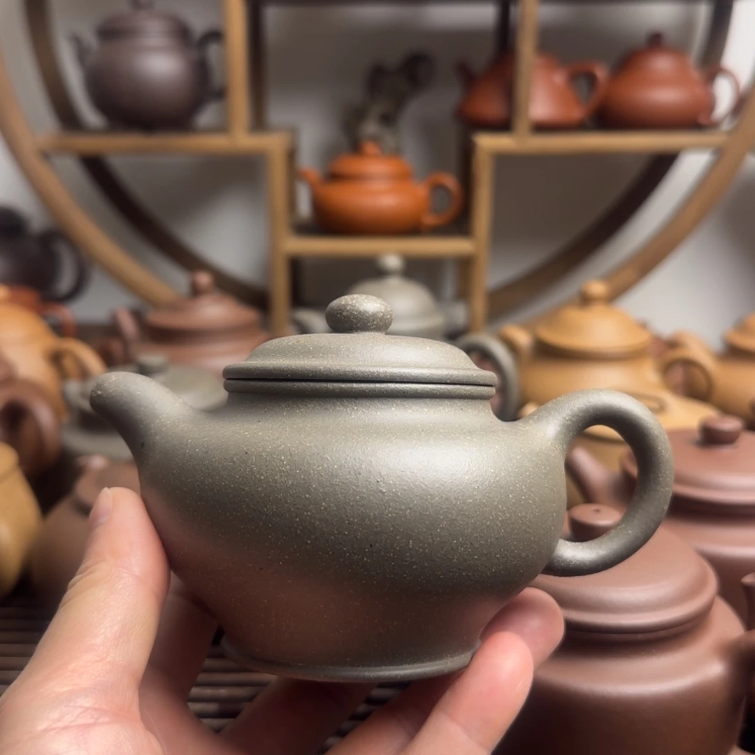 紫砂茶壶掇只240cc黄龙山青段