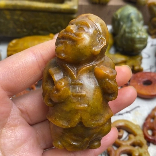 蛇纹石玉未镶嵌颈饰135