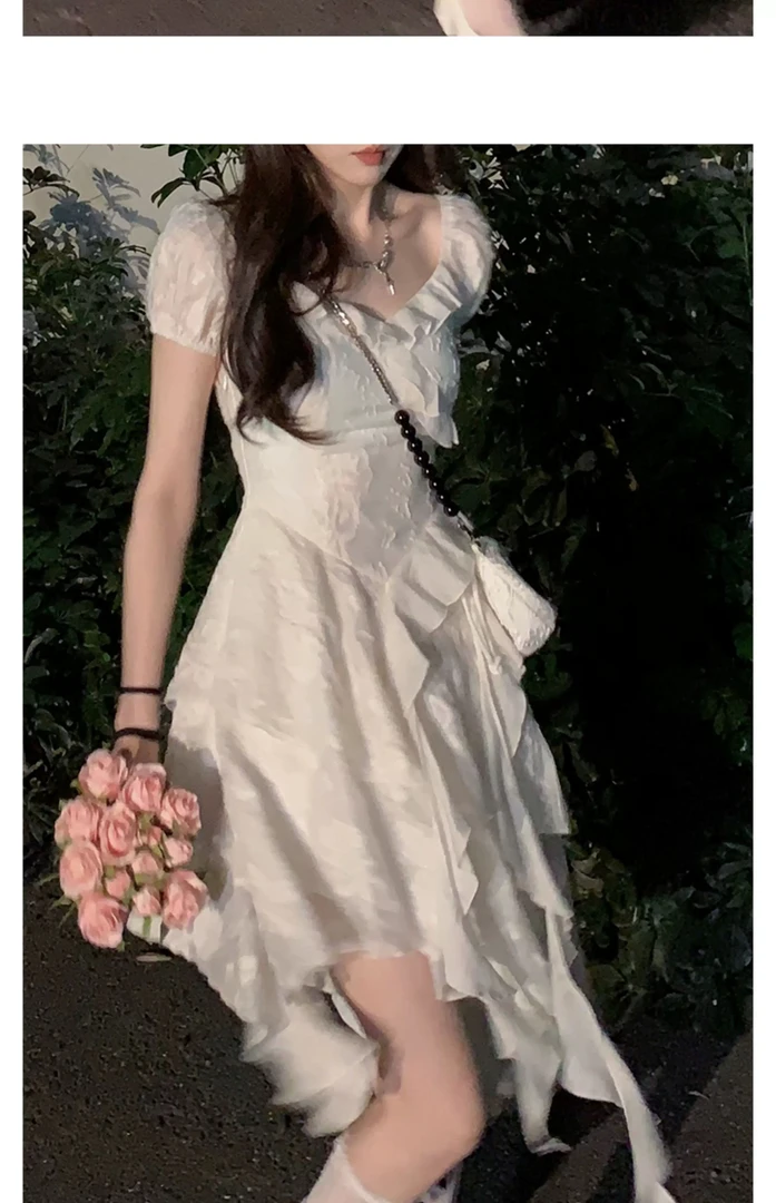 裙摆不规则公主裙(往大一码拍）