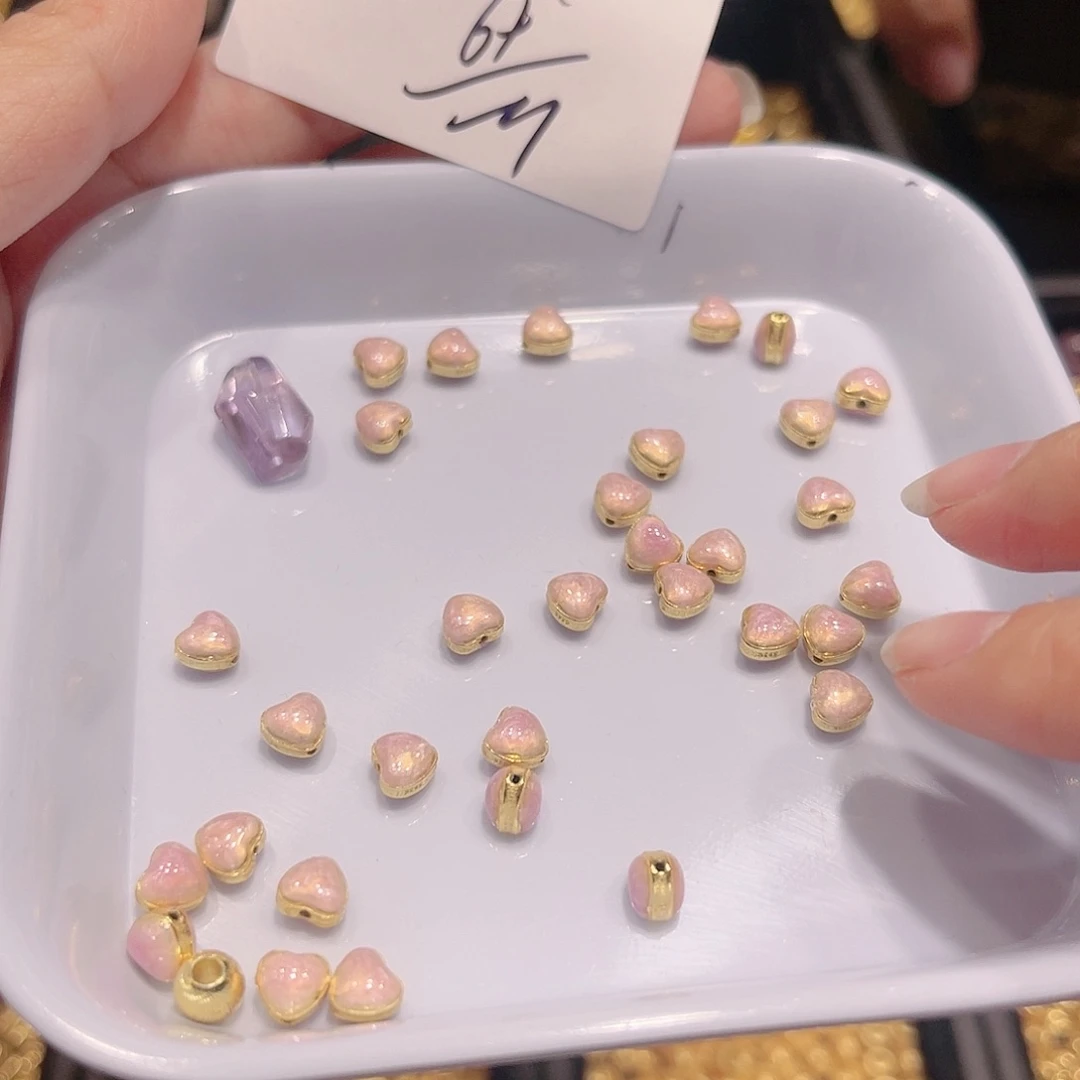 紫晶珠宝半成品银S925镀金镶嵌33