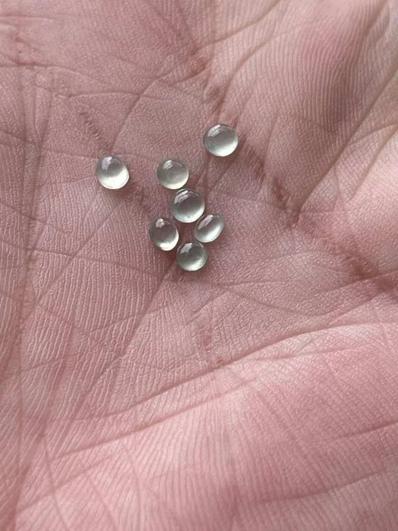 翡翠裸石蛋面百搭款可做排戒