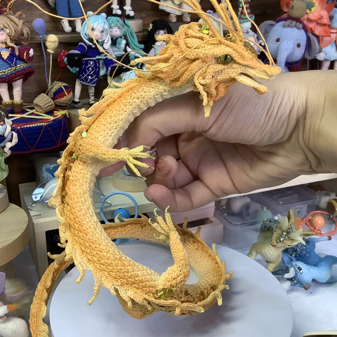 今日8折福利价-手工钩针玩偶 | 盘龙