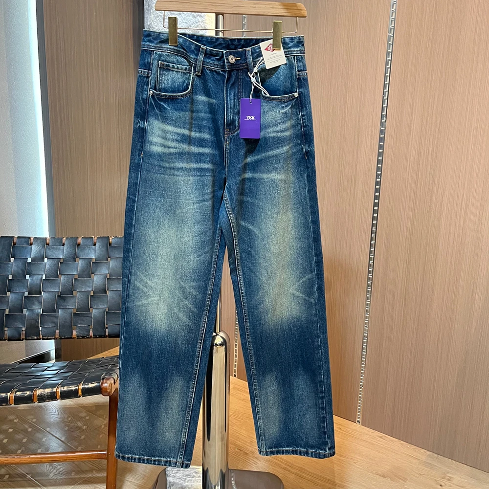 13031 秋冬水洗做旧休闲百搭小直筒牛仔裤男裤 B12-1816-1812