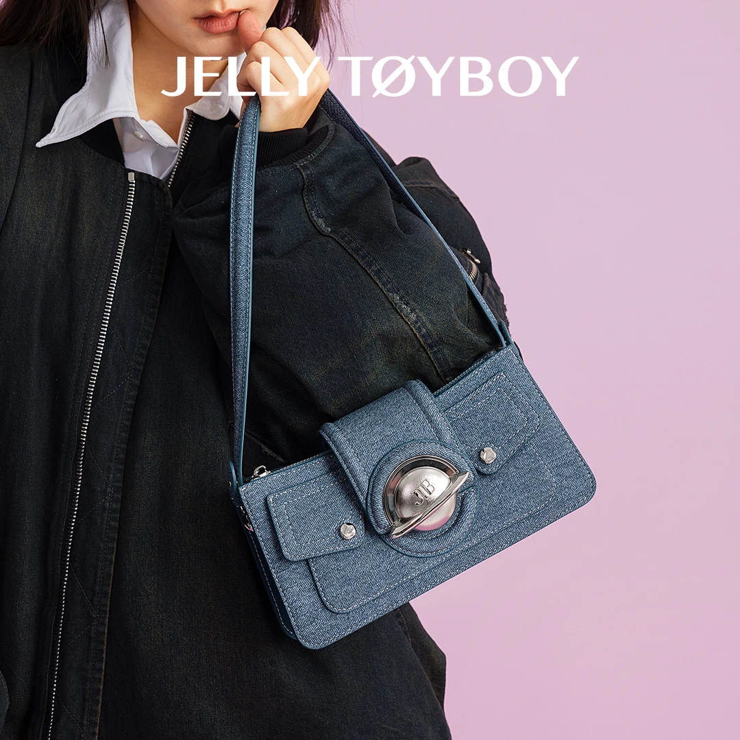 jtb包包千禧包.高级感百搭斜挎包大容量单肩包包女包腋下包牛仔包