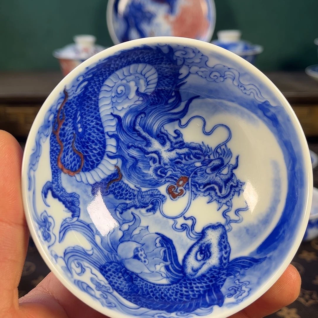 瓷片自成堂景德镇手工手绘