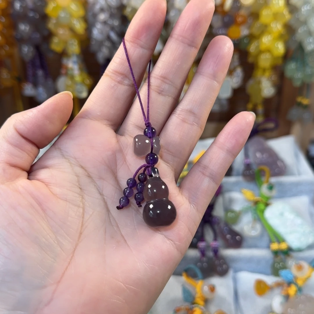 玛瑙/玉髓手机挂件未镶嵌