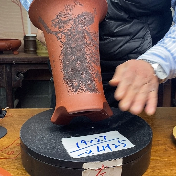 紫砂花盆货号一只LH25