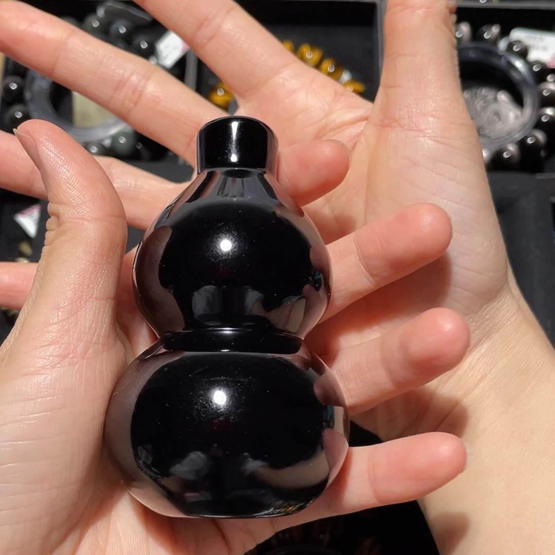 无***悔黑曜岩未镶嵌珠宝奇石