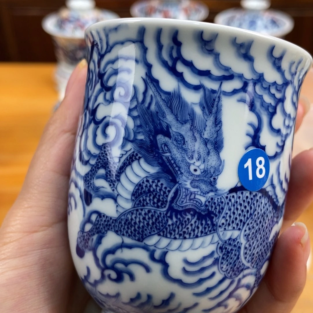手绘现代茶具非古董春***里