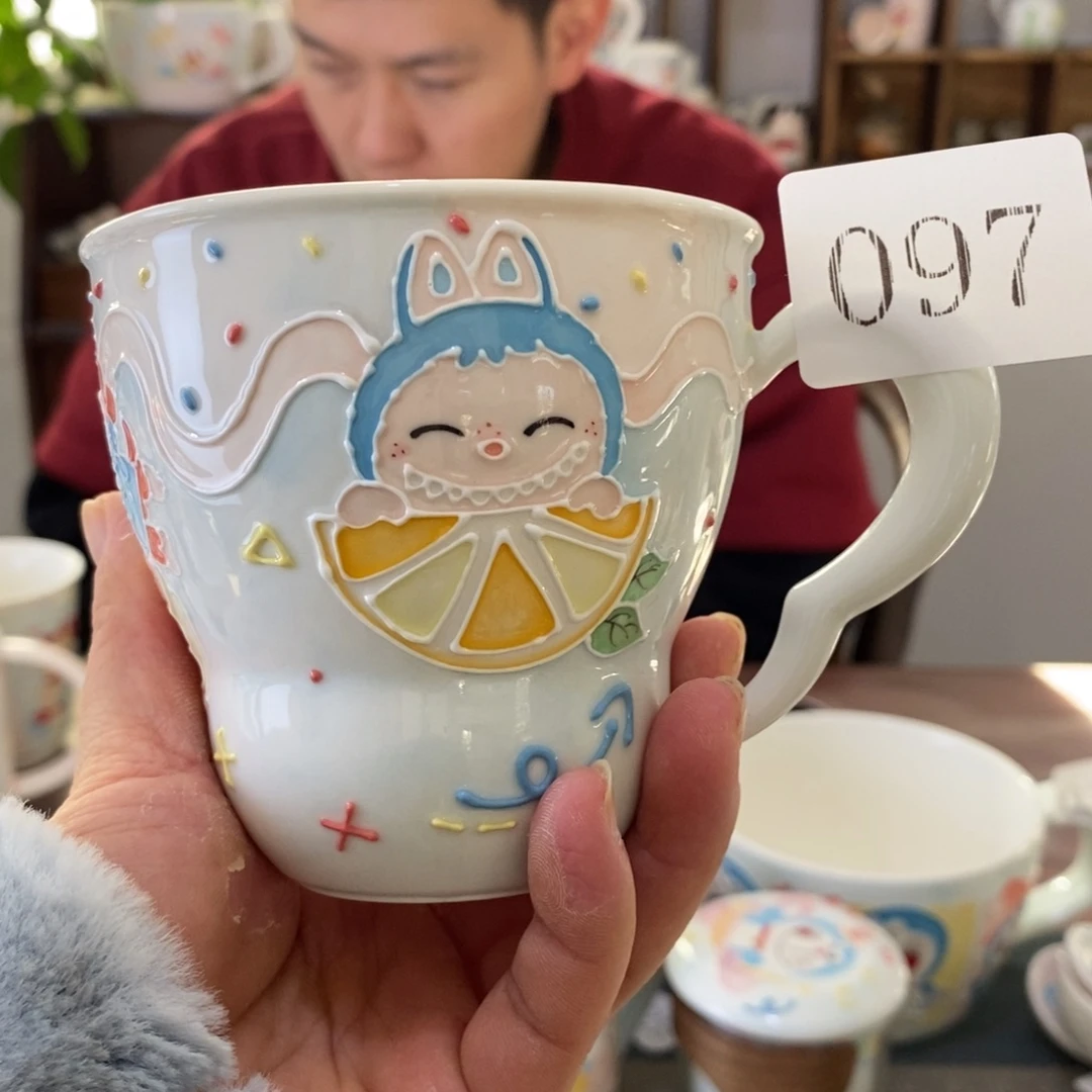 瓷片景德镇釉下彩手绘