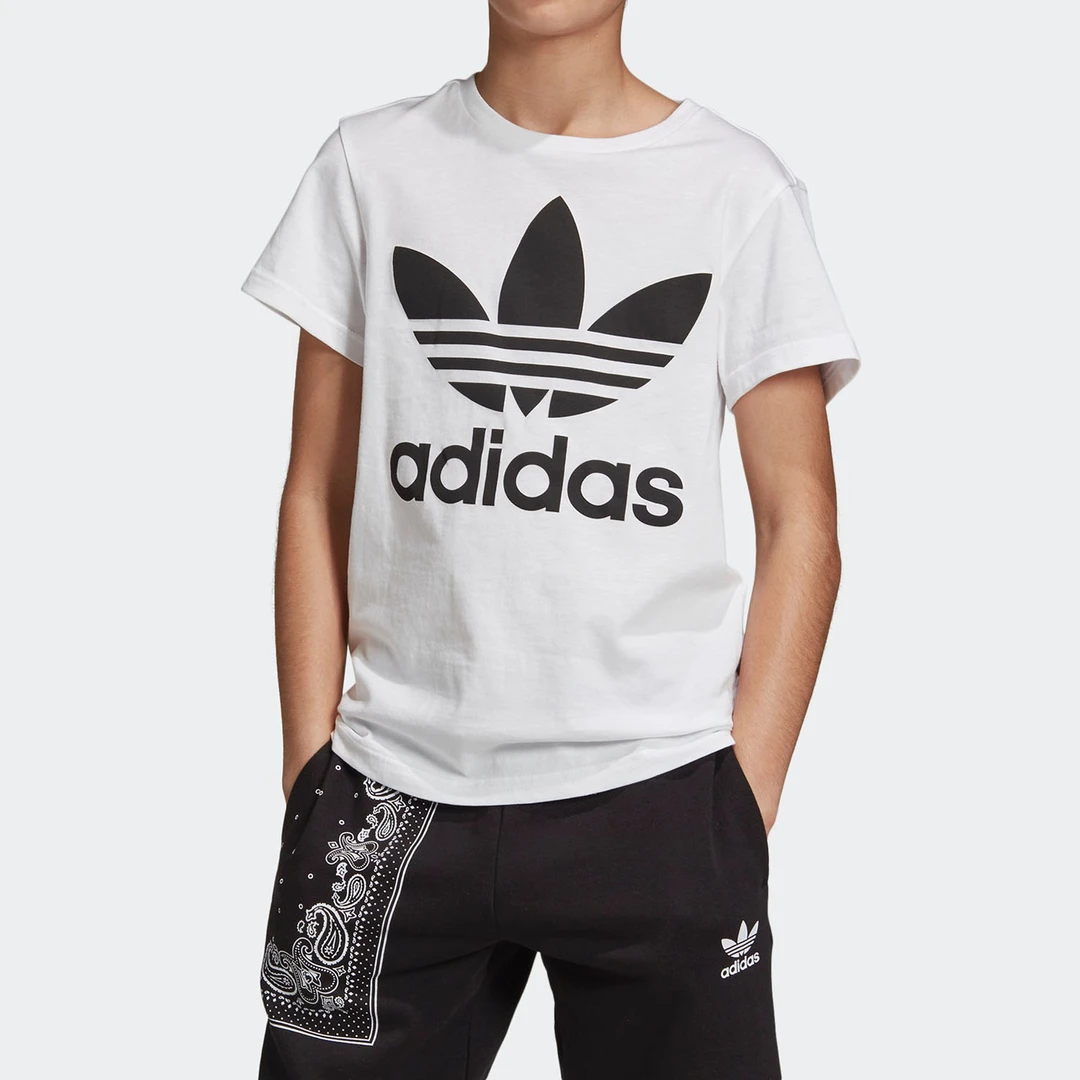 Adidas/阿迪达斯正品 夏季三叶草大童运动休闲短袖T恤DV2904