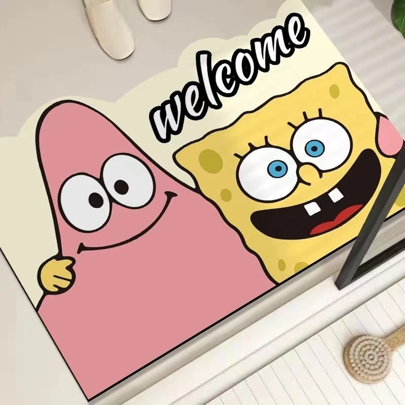 网红卡通软硅藻泥吸水垫家用卫生间门口浴室防滑脚垫速干入户门垫