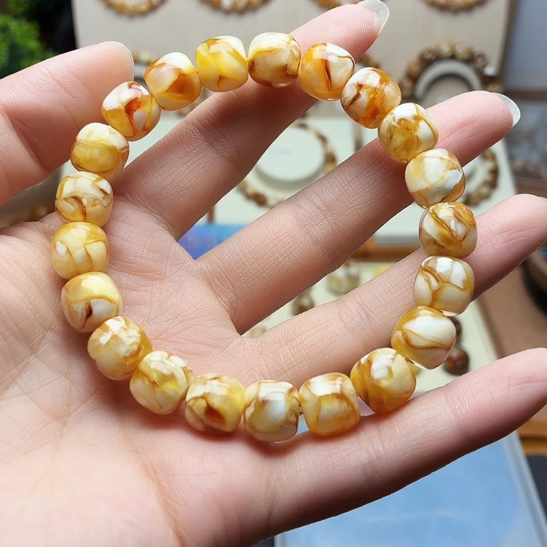 ****下沁色老型手串单圈精工10.6