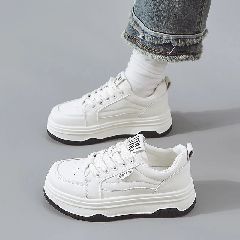 休闲板鞋女春夏款厚底时尚小白鞋百搭运动鞋子SRC-5