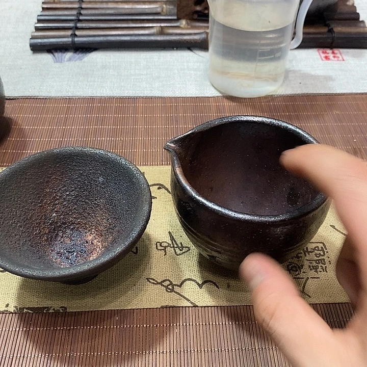 全手工制作一个微瑕公道杯一个全品主人杯