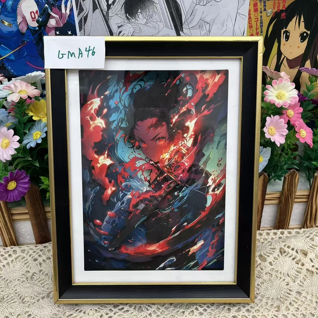 GMA46/49*38CMAI炭治郎鬼灭之刃3D立体客厅卧室装饰画壁画