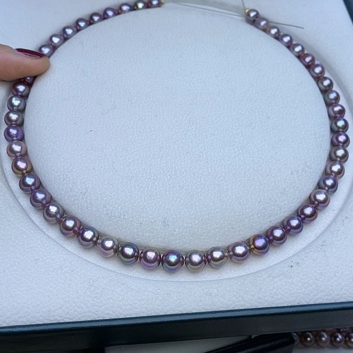 淡水珍珠项链未镶嵌豆****）