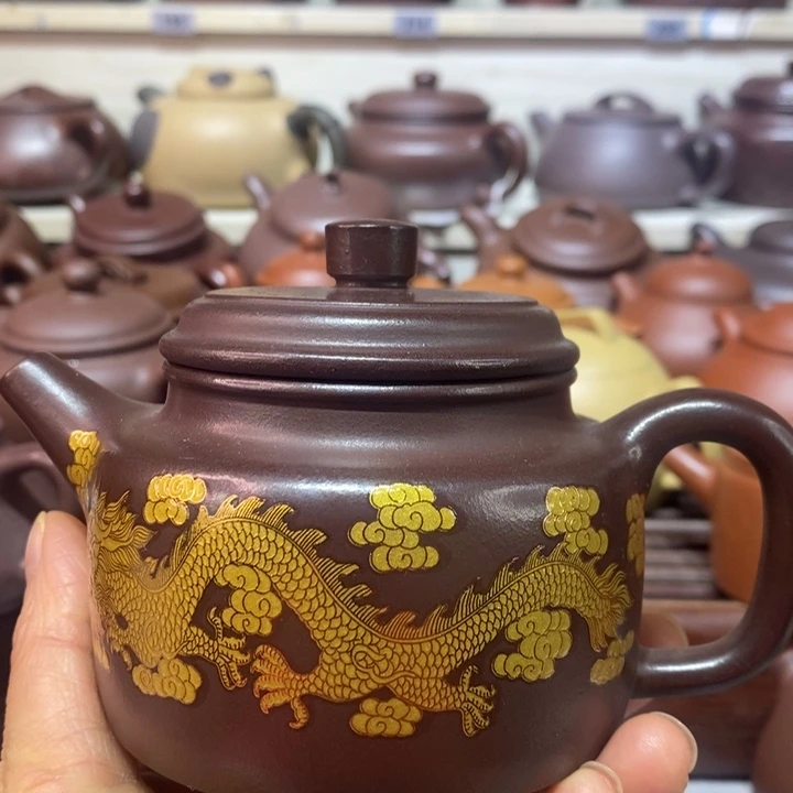 天***翼紫砂茶壶微瑕处理一把