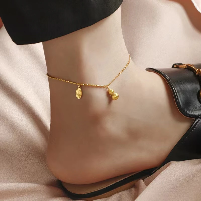 钛钢脚链 D173  气质轻奢时尚百搭小众简约精致ins脚链