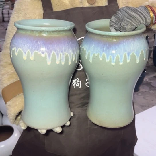 红陶口15高29瑕疵