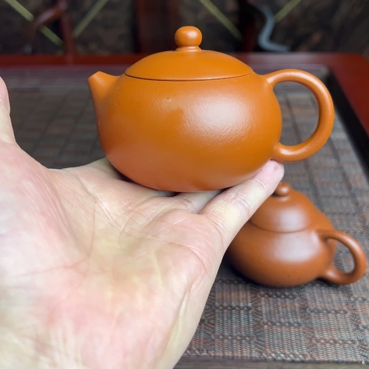 紫砂茶壶赵庄朱泥、全手工