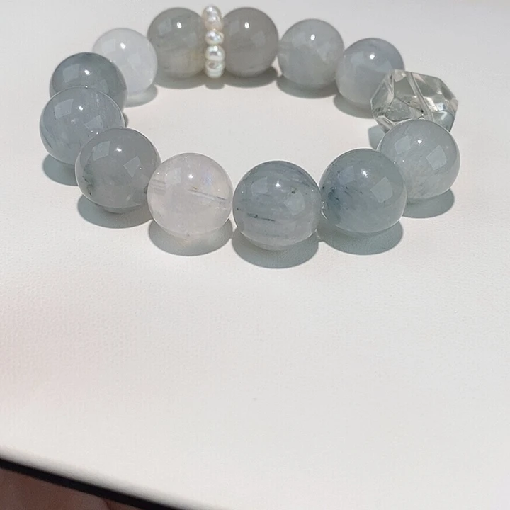 水晶无未镶嵌小***?蓝兔毛卡14