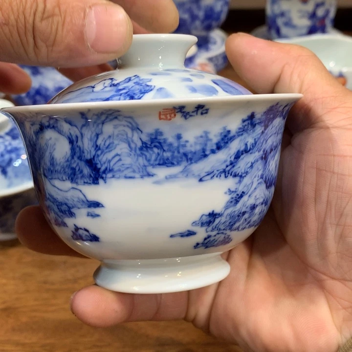 省级陶瓷艺术大师袁军老师青花