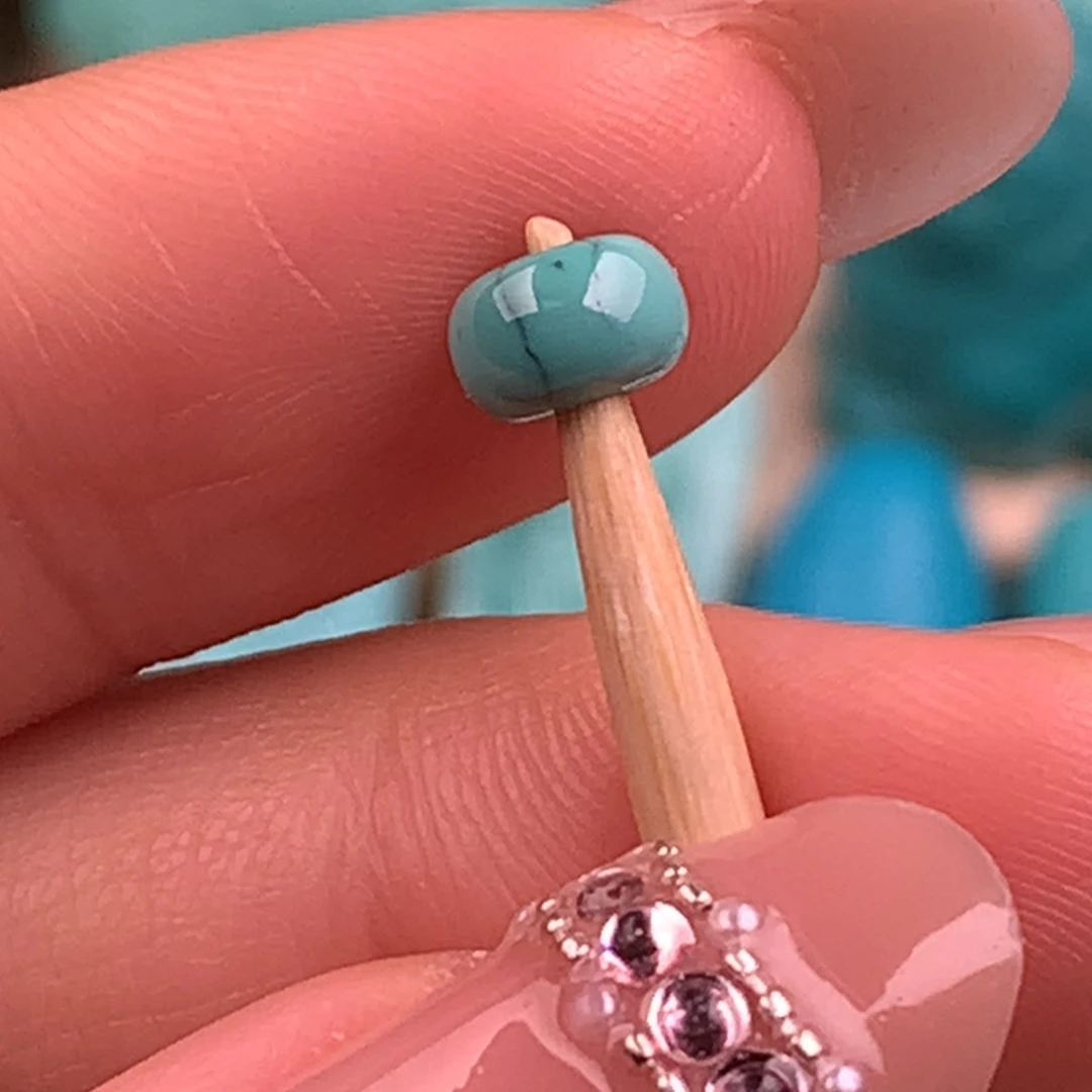 绿松石未镶嵌隔珠5.9