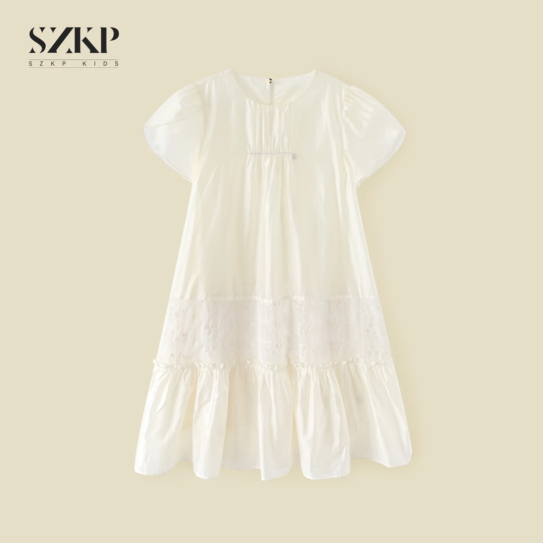 SZKP夏季新款女童透气裙子中大童休闲时尚儿童连衣裙YNQX551924