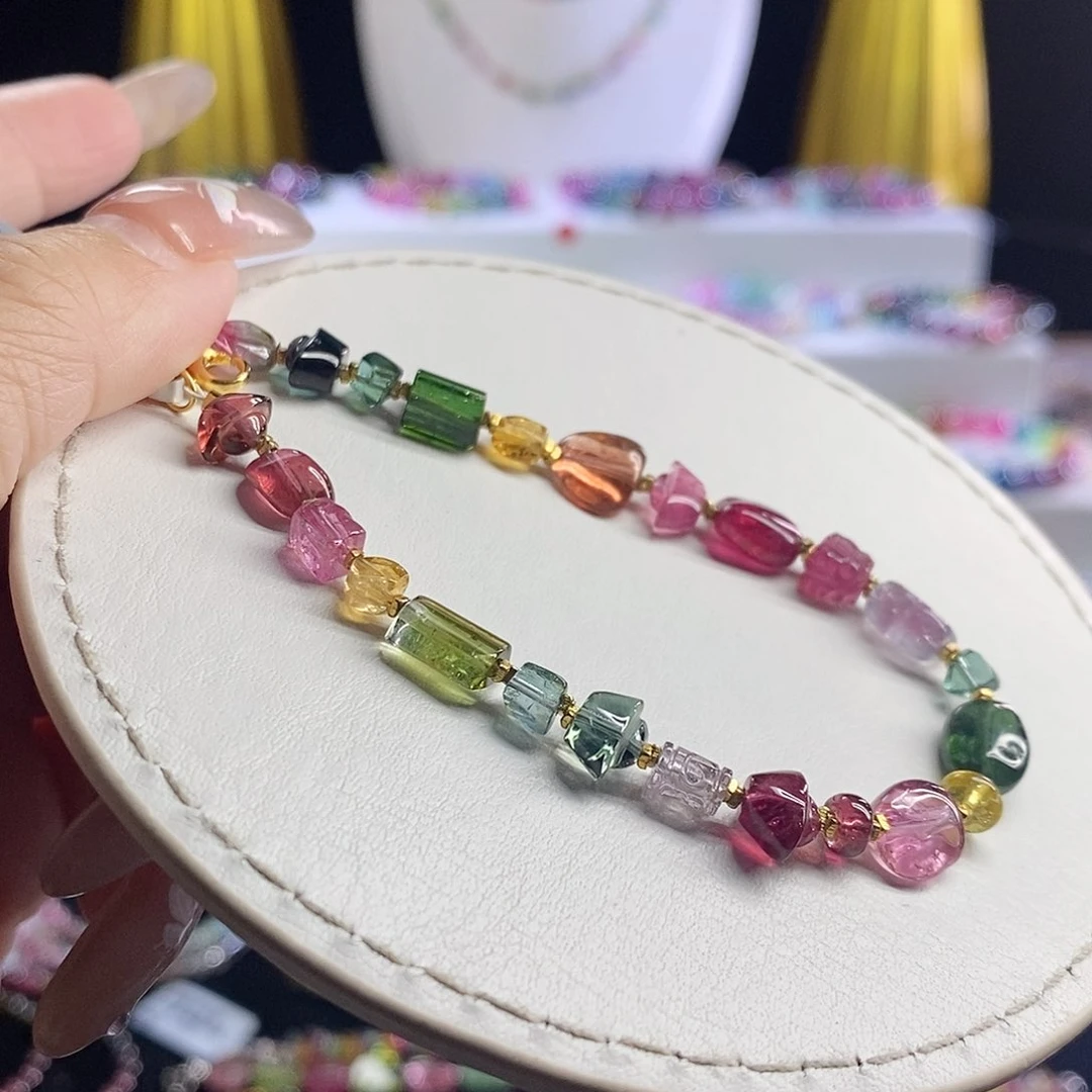 未镶嵌手链碧玺多宝