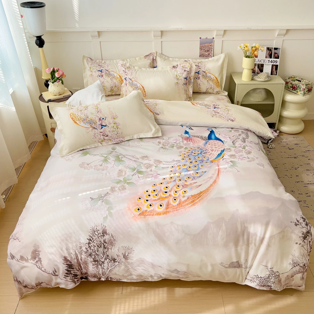 轻奢时尚数码印花四件套【lw】