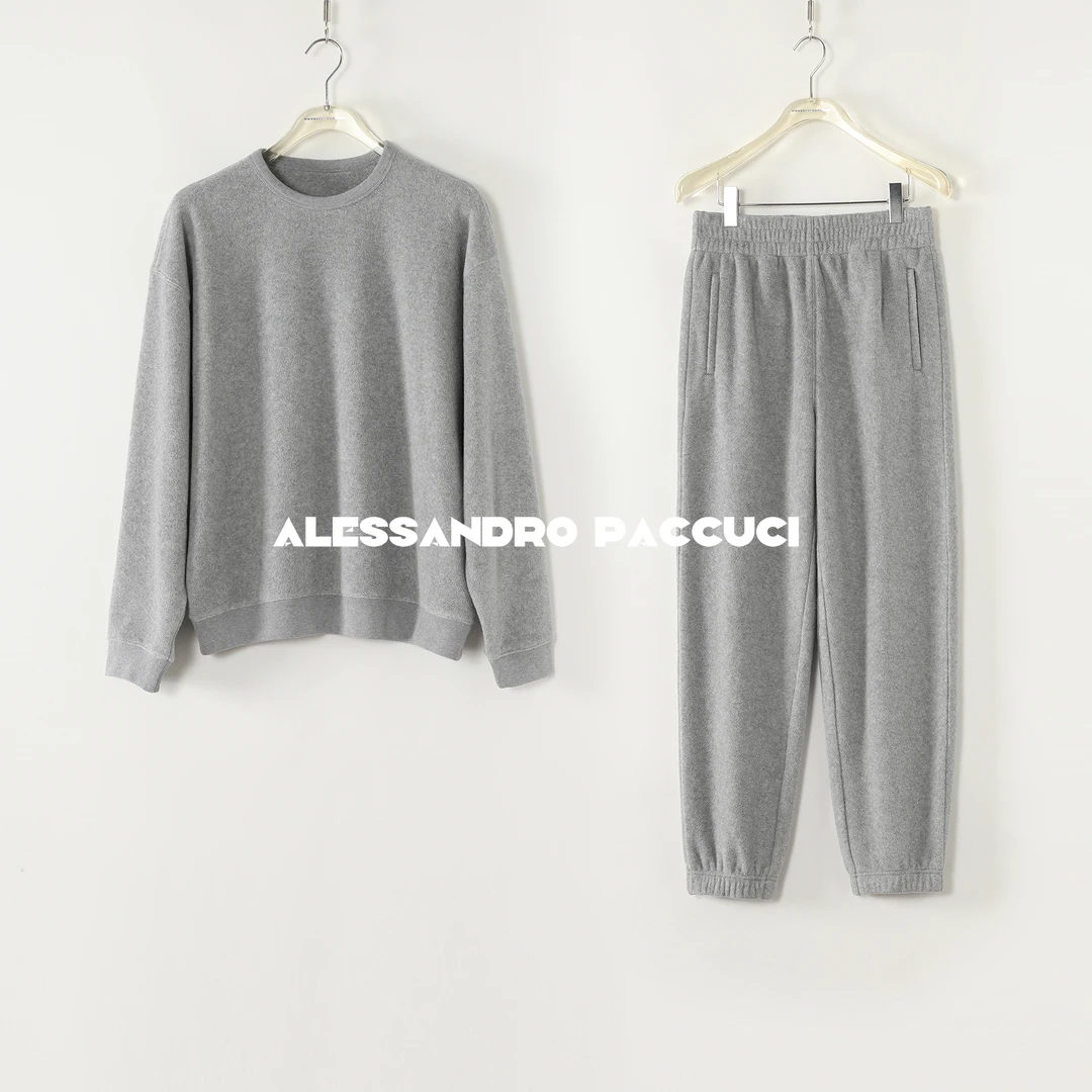 AP洛哥53070TW/53137KC【暖乎乎】摇粒绒柔软圆领卫衣/松紧腰裤子