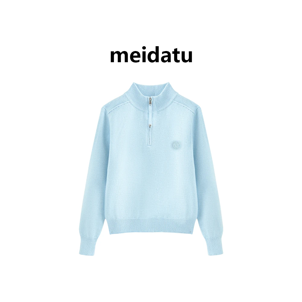 （航海艺术）慵懒风半拉链立领针织毛衣（小个子版）BM1791-6