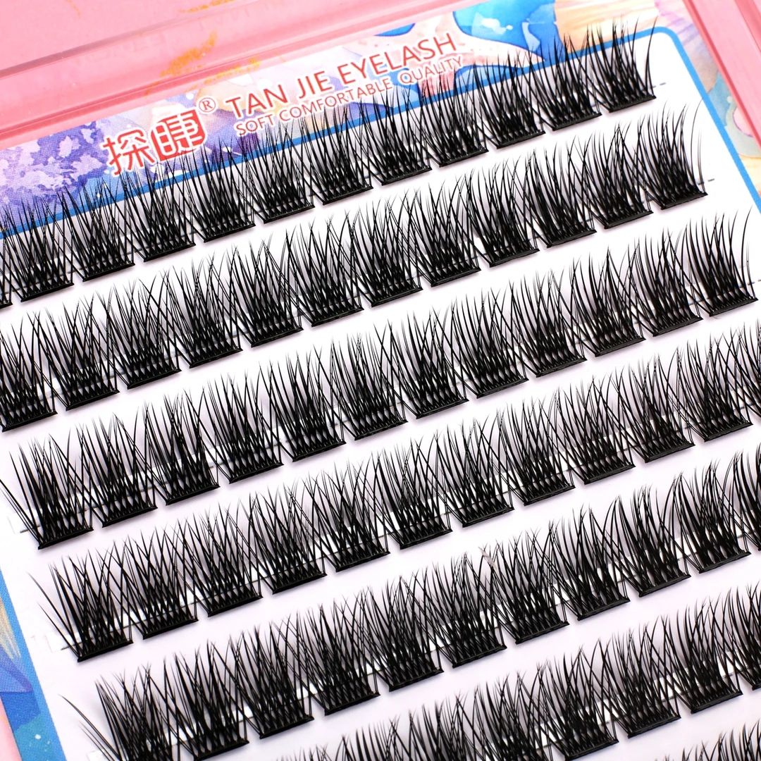 自然浓密卷翘分段式柔软十排魅羽三部曲大容量适合新手的假睫毛