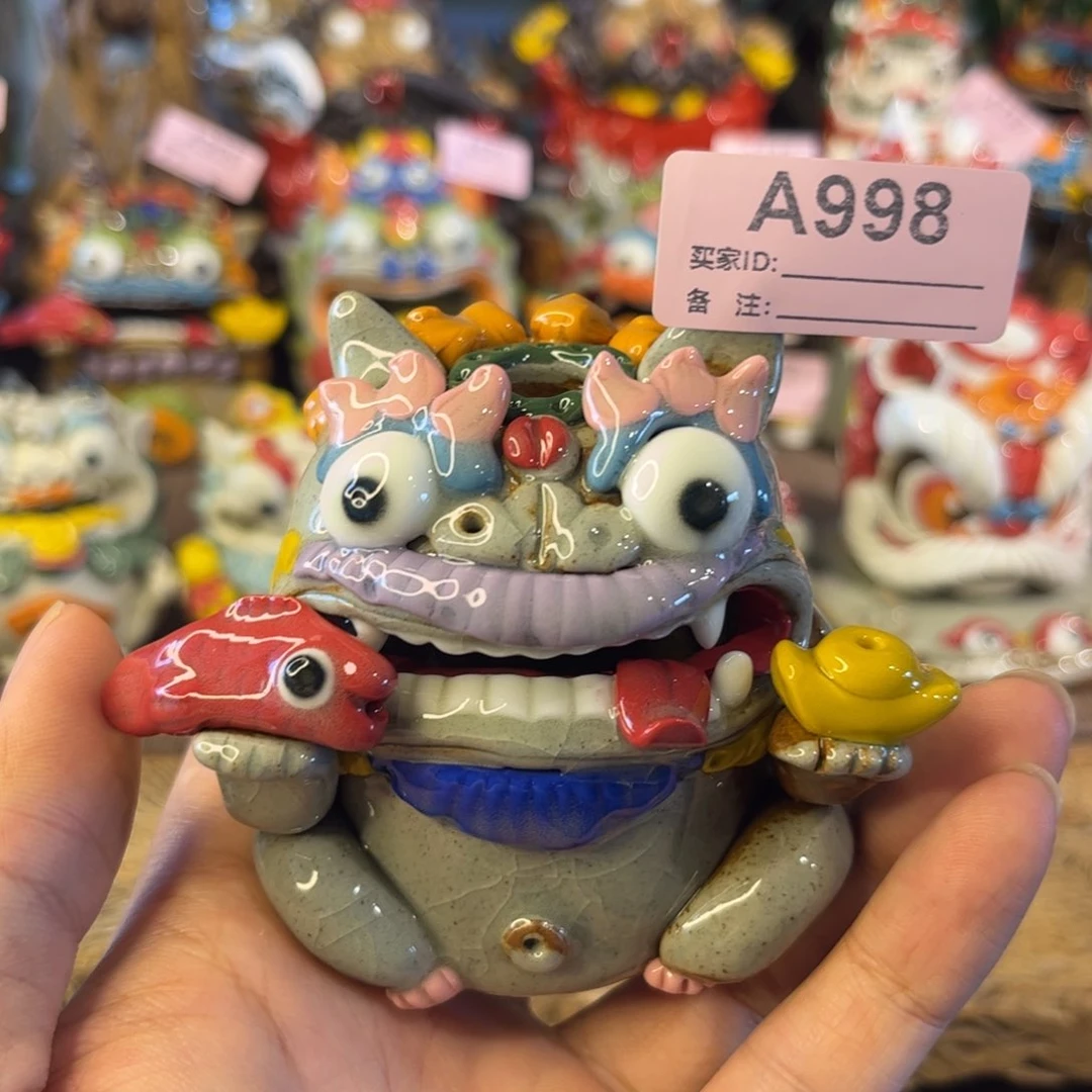 泥塑纯手工茶宠摆件