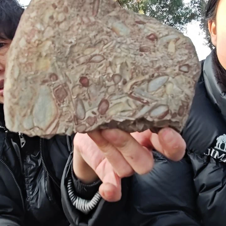 摆件泗水砭石疗养院女娲石手把件