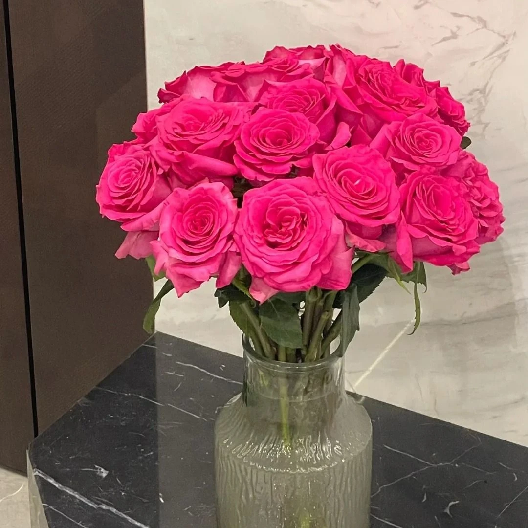 『家居鲜花』满50元送花上门/5支弗洛伊德玫瑰/不含花瓶/家居花送长辈送爱人送朋友